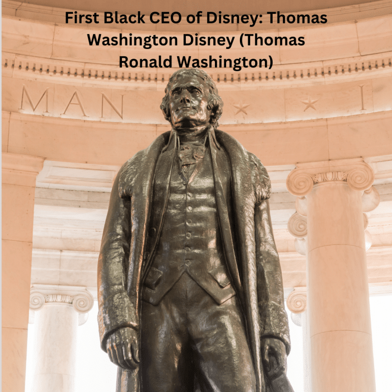 First Black CEO of Disney: Thomas Washington Disney (Thomas Ronald Washington)